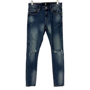 Jordan Craig Jeans 30 x 32 mens dark wash distressed denim sean fit pants